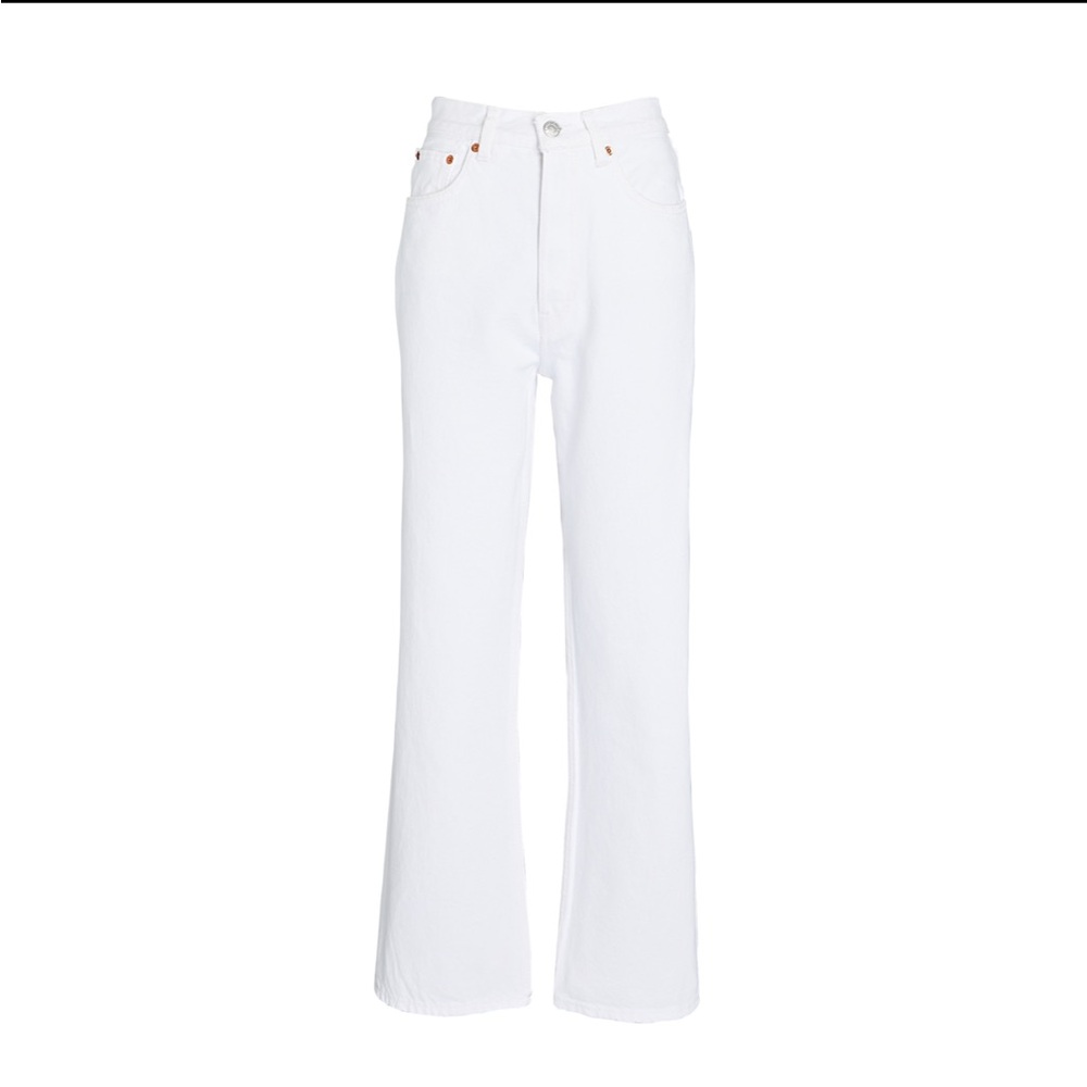 RE/DONE 90s Crop Low Slung Straight-leg Jeans